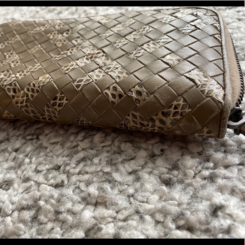 Authentic Bottega Veneta Python Zip Around Wallet - image 6